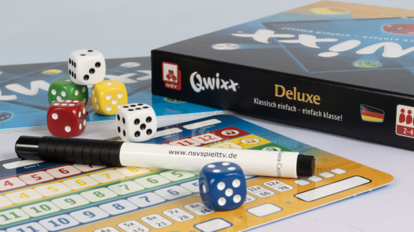 Qwixx – Deluxe ab 8 Jahren NSV - Nürnberger Spielkarten Verlag