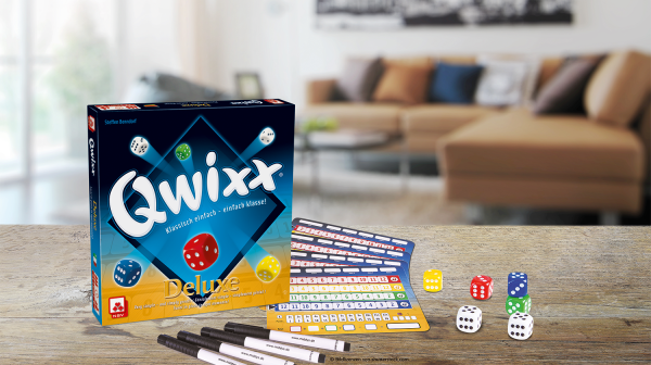 Qwixx – Deluxe ab 8 Jahren NSV - Nürnberger Spielkarten Verlag