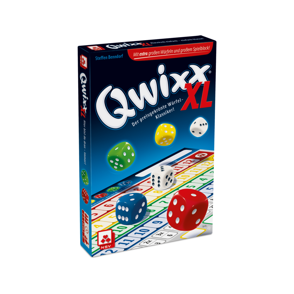 Qwixx XL ab 8 Jahren NSV - Nürnberger Spielkarten Verlag